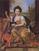 Pierre Mignard, Girl Blowing Soap Bubbles